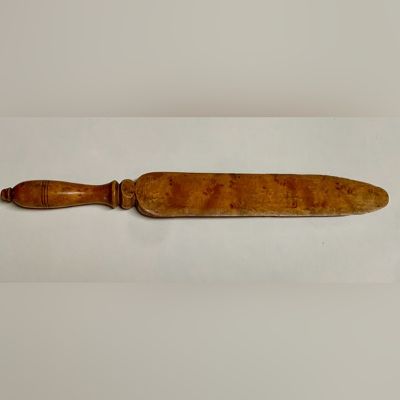 Early 19tb Century Antique Birdseye Maple RL Monogram Initialed Letter Opener - Picture 8 of 13